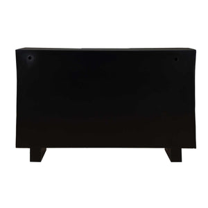   Modern European furniture - Black Carved Wooden 3-Door Cabinet - www.oroa.com | Oroa.com