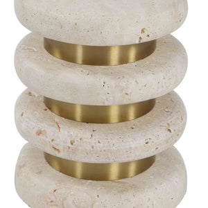   Modern European furniture - Natural Travertine Side Table - www.oroa.com | Oroa.com