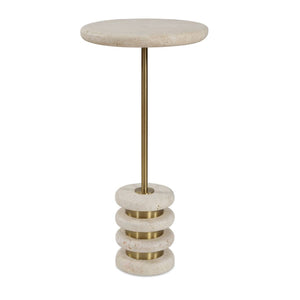   Modern European furniture - Natural Travertine Side Table - www.oroa.com | Oroa.com
