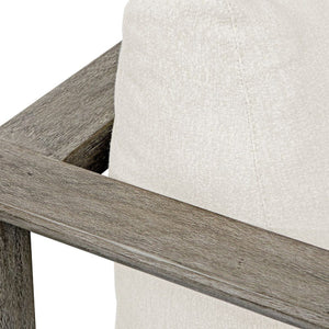   White Cushioned Outdoor Lounge Chair | Oroa.com