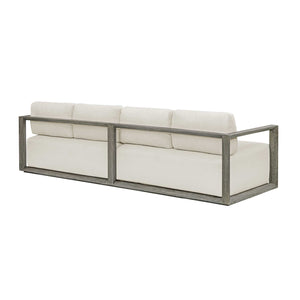   Modern European furniture - Gray Mahogany Outdoor 4-Seater Sofa - www.oroa.com | Oroa.com
