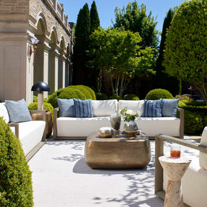   Modern European furniture - Gray Mahogany Outdoor 4-Seater Sofa - www.oroa.com | Oroa.com