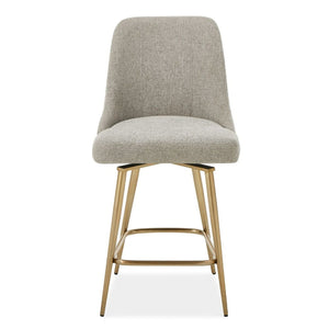   Modern European furniture - Taupe Fabric Counter Stool - www.oroa.com | Oroa.com