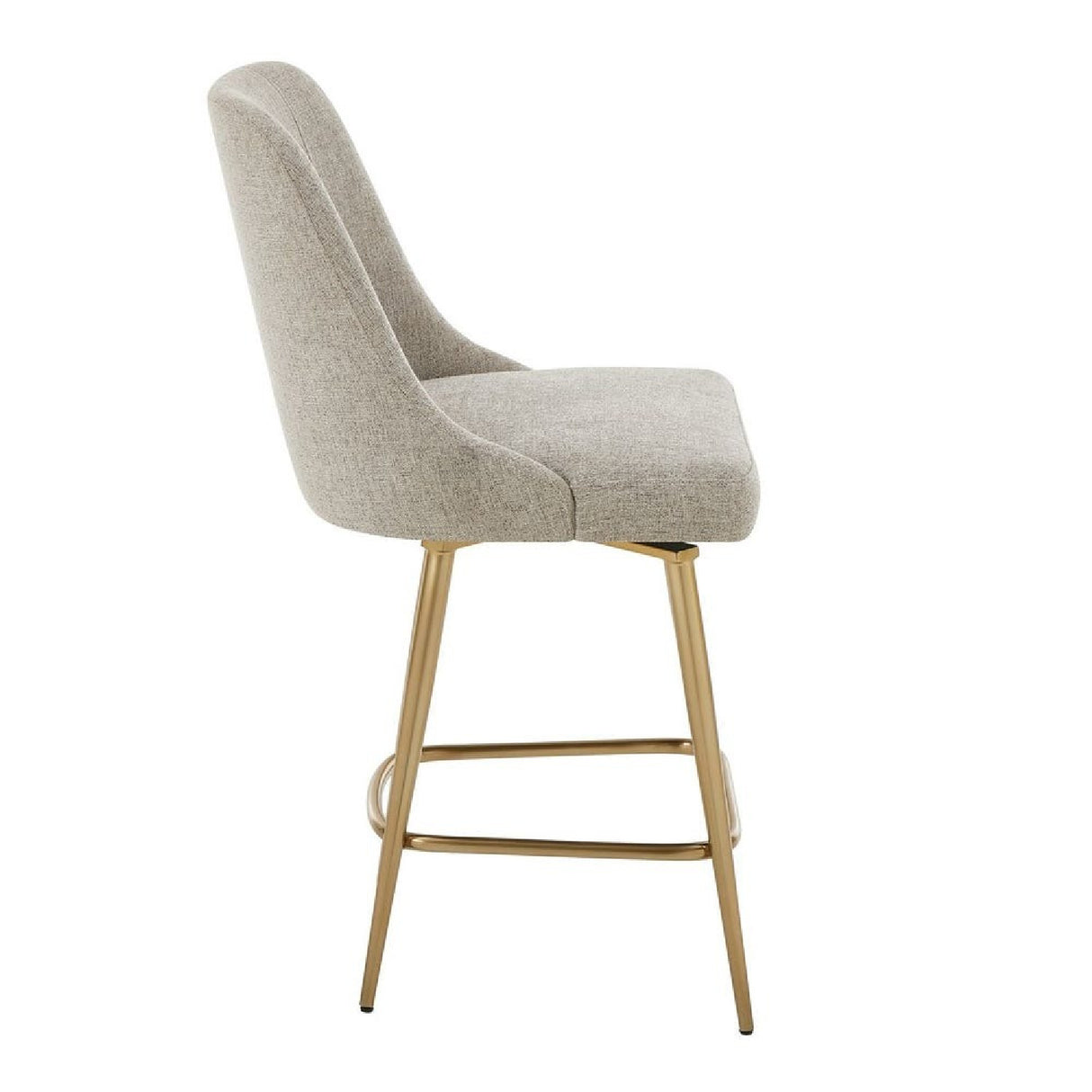   Modern European furniture - Taupe Fabric Counter Stool - www.oroa.com | Oroa.com