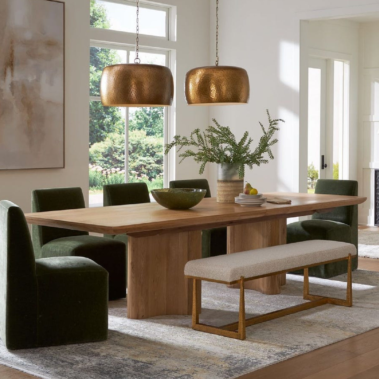   Modern European furniture - Green Velvet Dining Chair - www.oroa.com | Oroa.com
