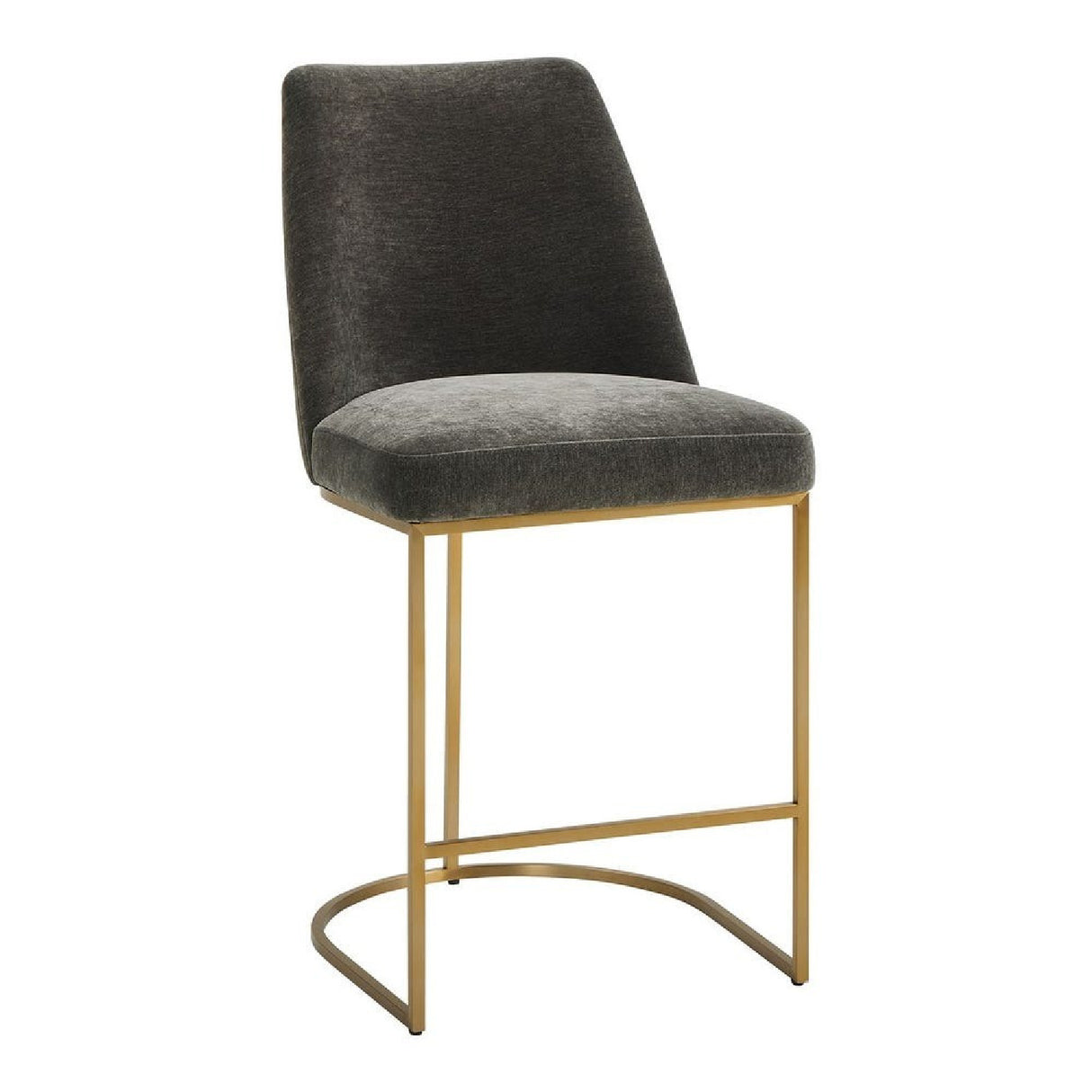   Modern European furniture - Gray Velvet Counter Stool - www.oroa.com | Oroa.com