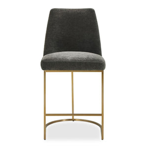   Modern European furniture - Gray Velvet Counter Stool - www.oroa.com | Oroa.com