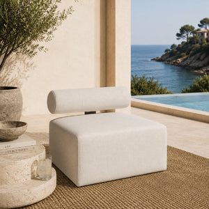   Modern European furniture - White Fabric Outdoor Sofa - www.oroa.com | Oroa.com