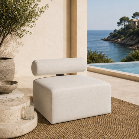  Modern European furniture - White Fabric Outdoor Sofa - www.oroa.com | Oroa.com