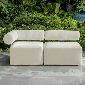   Modern European furniture - White Fabric Outdoor Sofa - www.oroa.com | Oroa.com
