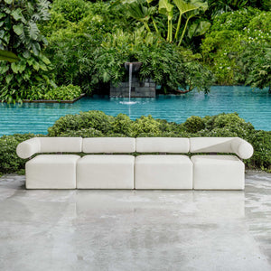   Modern European furniture - White Fabric Outdoor Sofa - www.oroa.com | Oroa.com