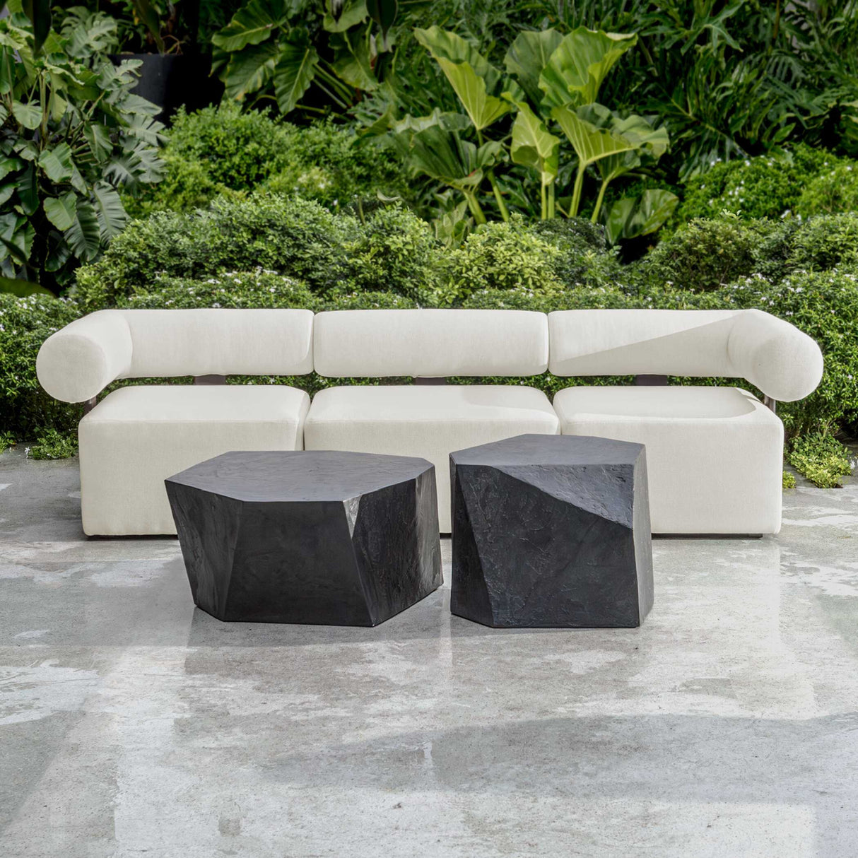   Modern European furniture - White Fabric Outdoor Sofa - www.oroa.com | Oroa.com