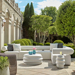   Modern European furniture - White Fabric Outdoor Sofa - www.oroa.com | Oroa.com