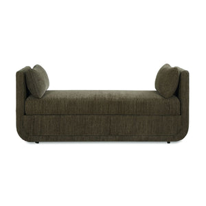   Modern European furniture - Textured Chenille Oversized Bench - www.oroa.com | Oroa.com