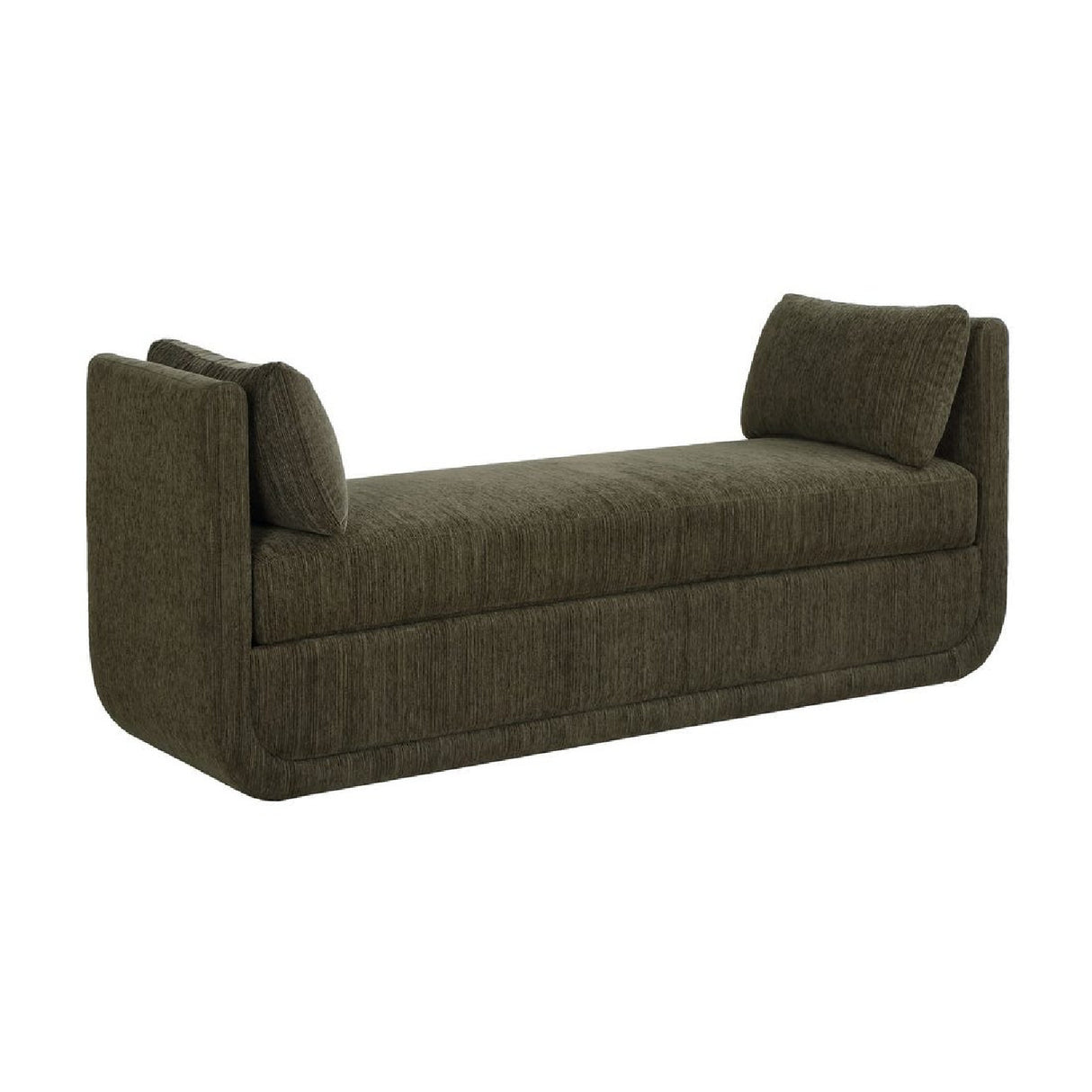   Modern European furniture - Textured Chenille Oversized Bench - www.oroa.com | Oroa.com