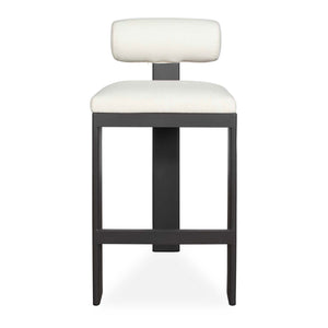  Modern European furniture - White Padded Outdoor Bar Stool - www.oroa.com | Oroa.com