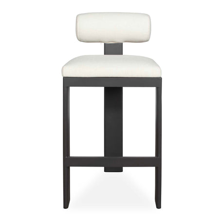   Modern European furniture - White Padded Outdoor Bar Stool - www.oroa.com | Oroa.com