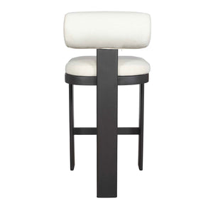   Modern European furniture - White Padded Outdoor Bar Stool - www.oroa.com | Oroa.com