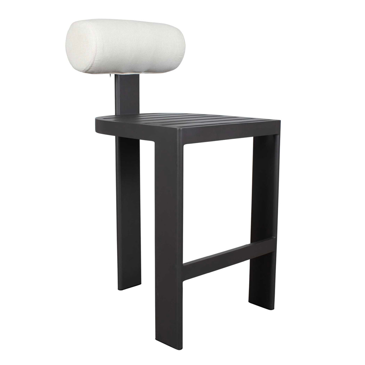   Modern European furniture - White Padded Outdoor Bar Stool - www.oroa.com | Oroa.com