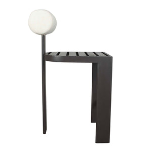   Modern European furniture - White Padded Outdoor Bar Stool - www.oroa.com | Oroa.com