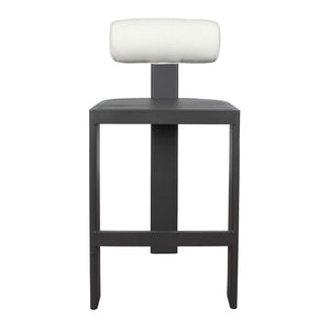   Modern European furniture - White Padded Outdoor Bar Stool - www.oroa.com | Oroa.com