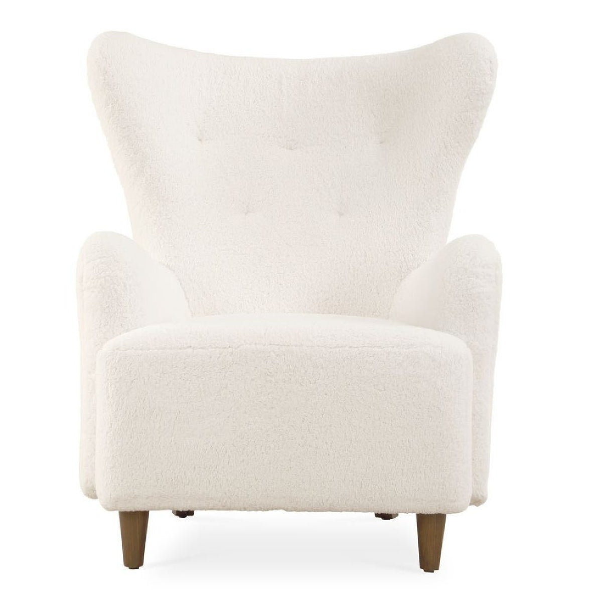   White Sheepskin Wingback Lounge Chair | Oroa.com
