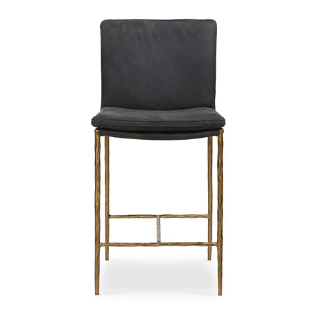   Modern European furniture - Gray Leather Counter Stool - www.oroa.com | Oroa.com