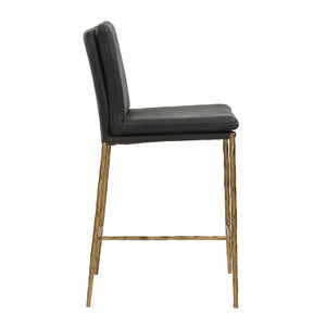   Modern European furniture - Gray Leather Counter Stool - www.oroa.com | Oroa.com