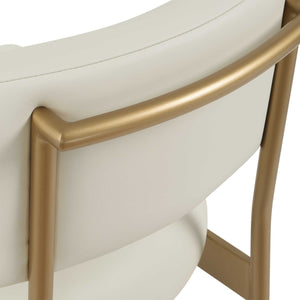   White Leather Counter Stool | Oroa.com