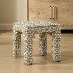   Modern European furniture - Green Medallion Motif Bench S - www.oroa.com | Oroa.com