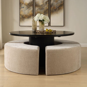   Modern European furniture - Beige Velvet Curved Bench - www.oroa.com | Oroa.com