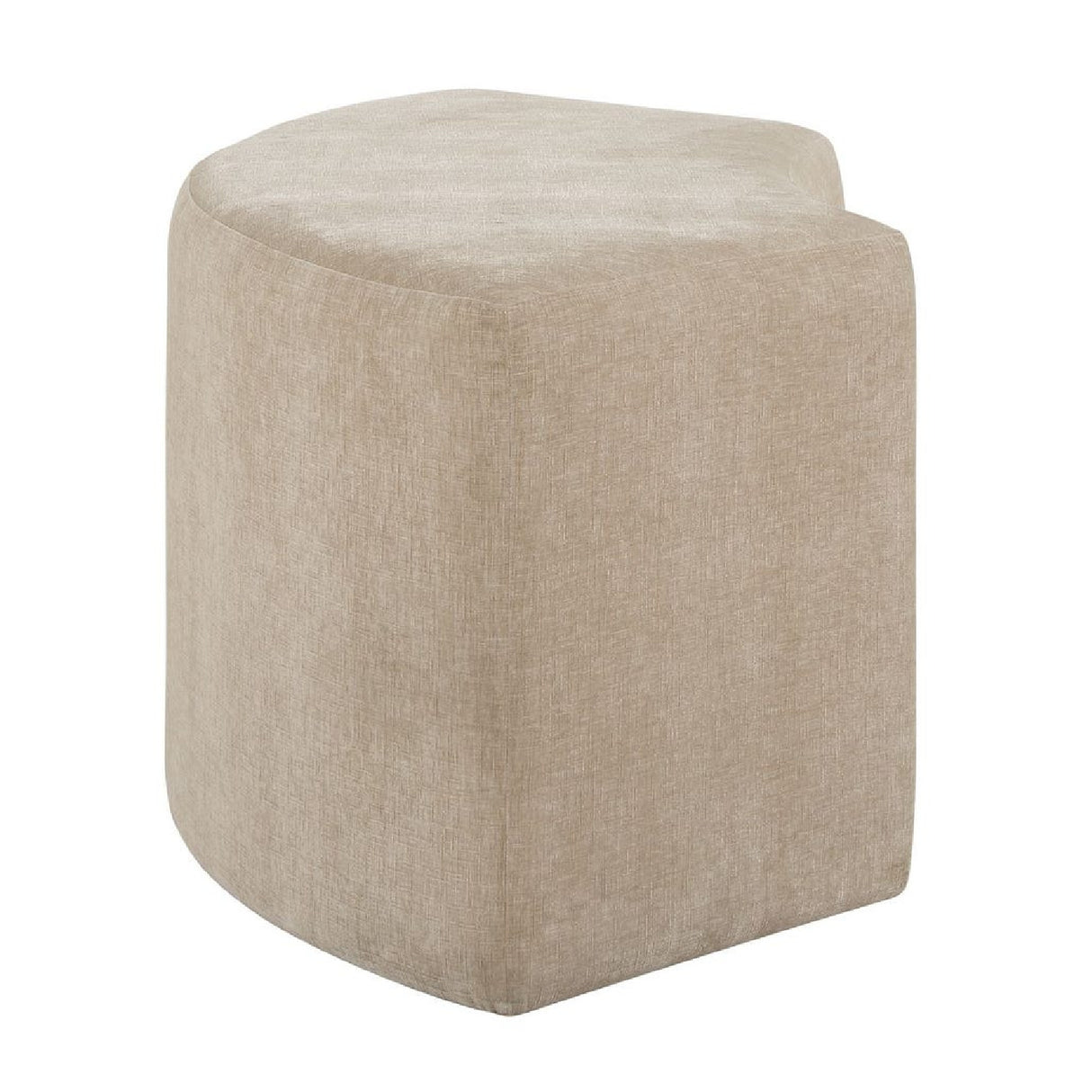   Modern European furniture - Beige Velvet Curved Bench - www.oroa.com | Oroa.com