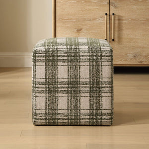   Chenille Cube Ottoman | Oroa.com