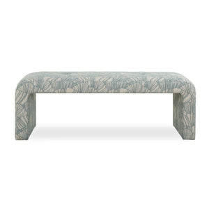   Modern European furniture - Blue Shell Printed Bench - www.oroa.com | Oroa.com