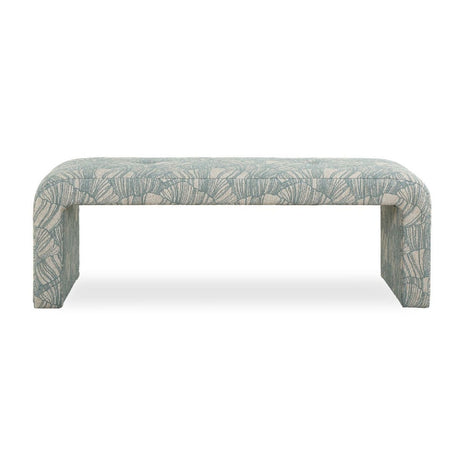   Modern European furniture - Blue Shell Printed Bench - www.oroa.com | Oroa.com