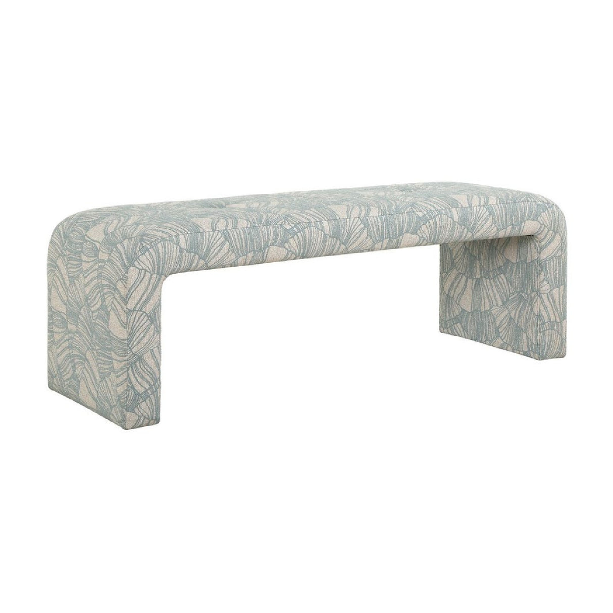   Modern European furniture - Blue Shell Printed Bench - www.oroa.com | Oroa.com