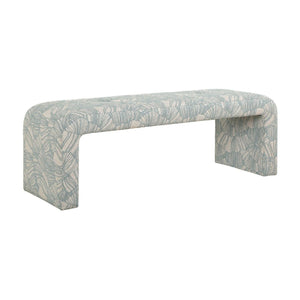   Modern European furniture - Blue Shell Printed Bench - www.oroa.com | Oroa.com