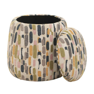   Modern European furniture - Multicolored Pattern Storage Ottoman - www.oroa.com | Oroa.com