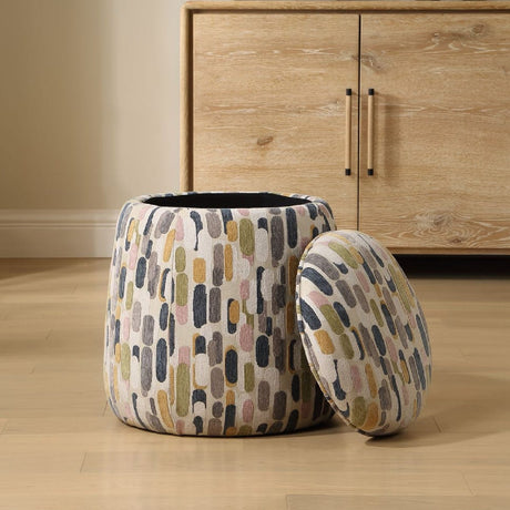   Modern European furniture - Multicolored Pattern Storage Ottoman - www.oroa.com | Oroa.com