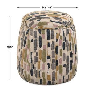   Modern European furniture - Multicolored Pattern Storage Ottoman - www.oroa.com | Oroa.com