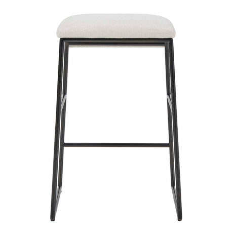   Modern European furniture - Cream Fabric Seat Counter Stool - www.oroa.com | Oroa.com