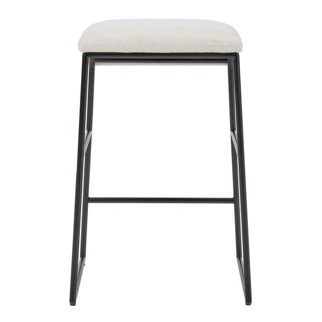 Modern European furniture - Cream Fabric Seat Counter Stool - www.oroa.com