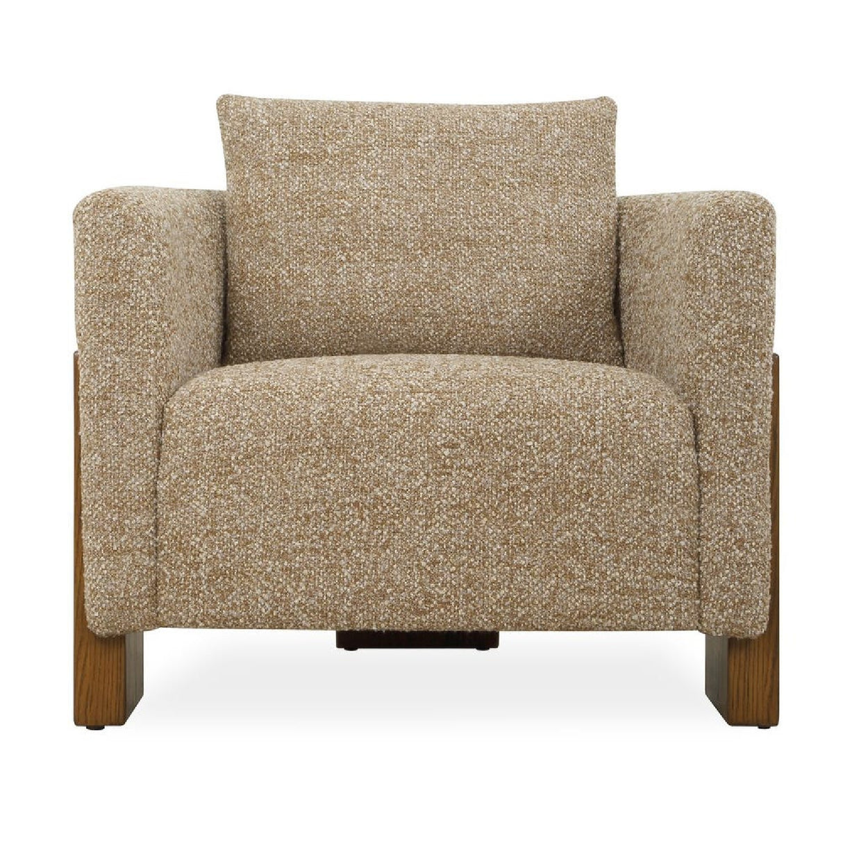   Modern European furniture - Cream Boucle 3-Legged Accent Chair - www.oroa.com | Oroa.com
