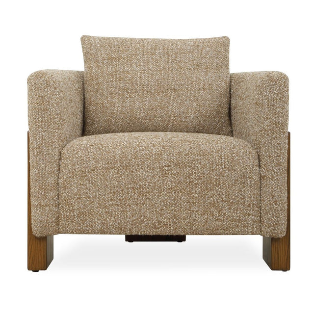 Modern European furniture - Cream Boucle 3-Legged Accent Chair - www.oroa.com