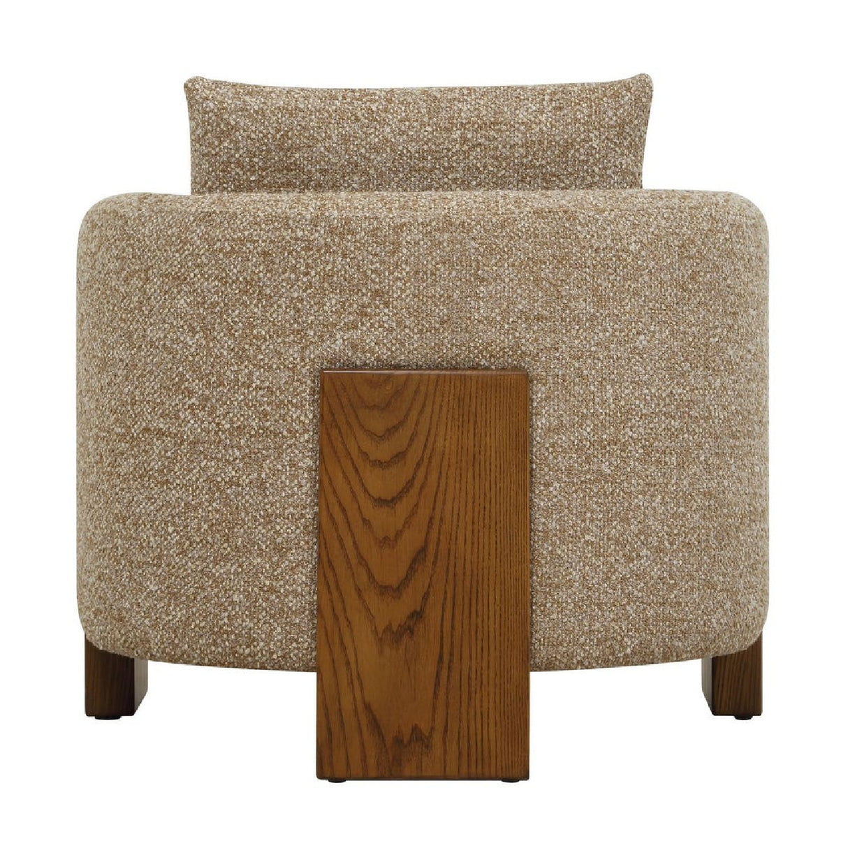   Modern European furniture - Cream Boucle 3-Legged Accent Chair - www.oroa.com | Oroa.com