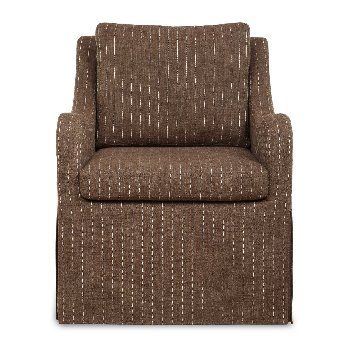   Modern European furniture -Brown Pinstripes Swivel Chair - www.oroa.com | Oroa.com