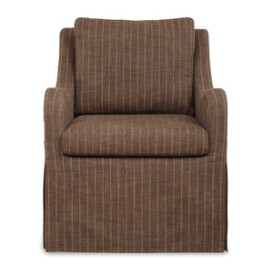   Modern European furniture -Brown Pinstripes Swivel Chair - www.oroa.com | Oroa.com