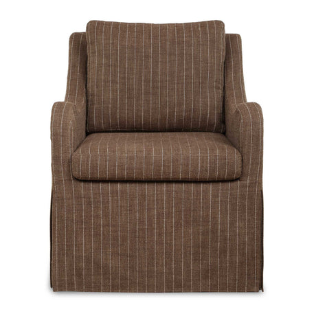   Modern European furniture -Brown Pinstripes Swivel Chair - www.oroa.com | Oroa.com