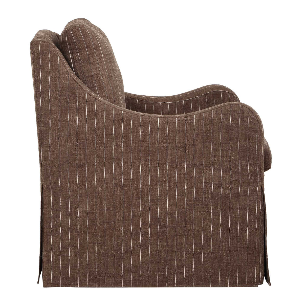   Modern European furniture -Brown Pinstripes Swivel Chair - www.oroa.com | Oroa.com