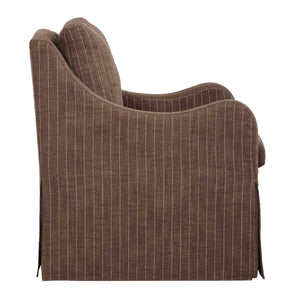   Modern European furniture -Brown Pinstripes Swivel Chair - www.oroa.com | Oroa.com